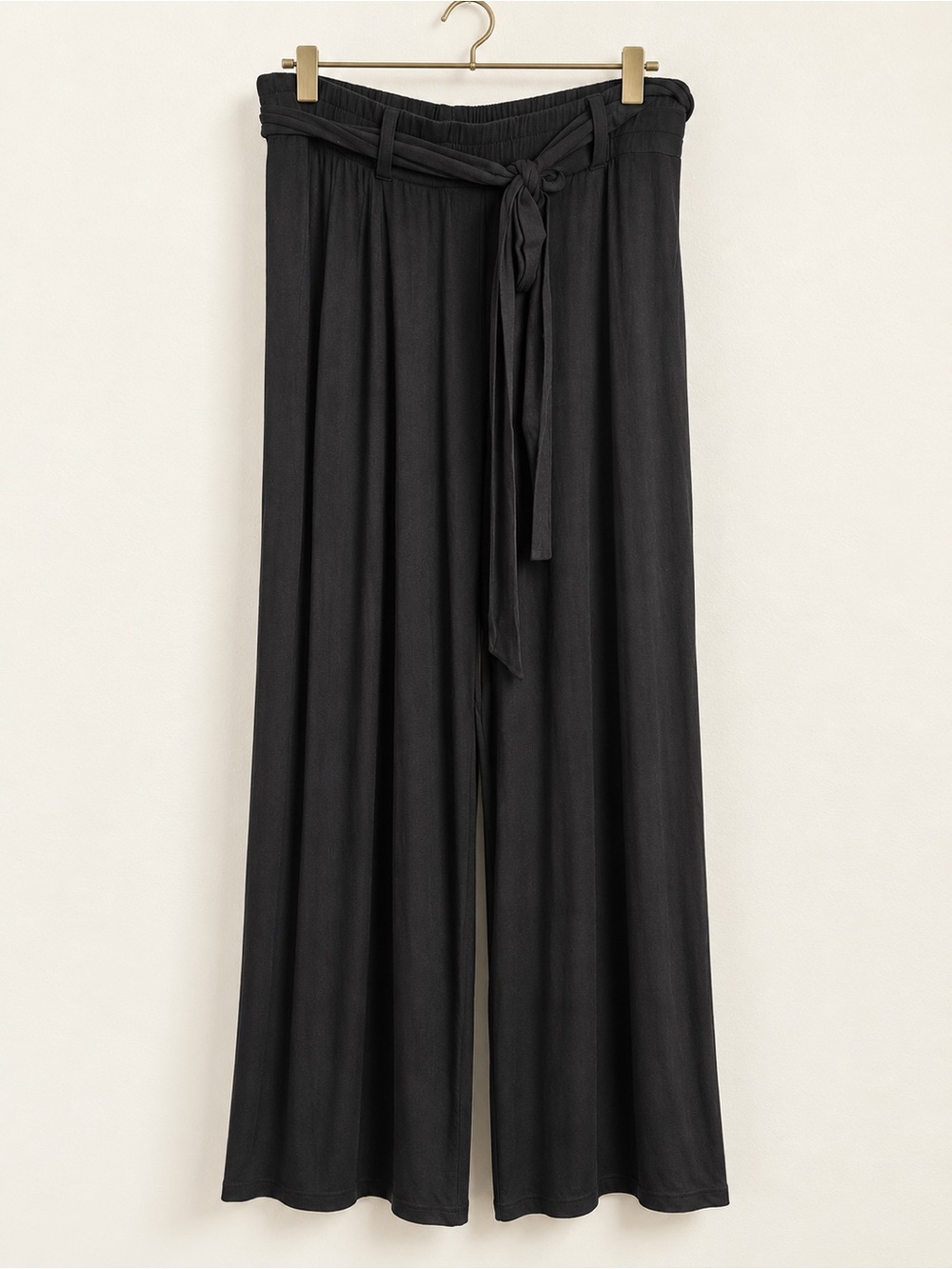 Universal Standard Black Modal Belted Wide Leg Pants XS 10–12